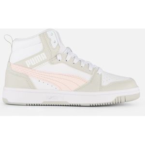 Puma Rebound v6 Mid Sneakers wit Leer