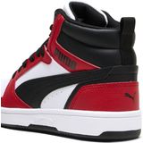PUMA - Rebound V6 Mid - Sneakers - Zwart/Rood/Wit - Gerecycled Materiaal