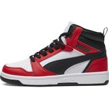 PUMA - Rebound V6 Mid - Sneakers - Zwart/Rood/Wit - Gerecycled Materiaal