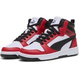 PUMA - Rebound V6 Mid - Sneakers - Zwart/Rood/Wit - Gerecycled Materiaal