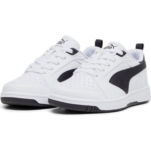 PUMA Unisex Rebound V6 Lo Ps Sneaker voor kinderen, Puma White Puma Zwart, 30 EU