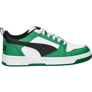 PUMA Puma Rebound V6 Lo Jr FALSE Sneakers - PUMA White-PUMA Black-Archive Green - Maat 37.5