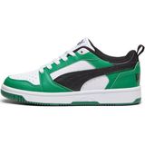 Puma Youth Puma Rebound V6 Lo PUMA White PUMA Black Archive Green-Schoenmaat 38,5