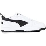 Puma Rebound V6 Lo Jr Sneaker uniseks-kind, PUMA WHITE-PUMA BLACK-PUMA BLACK, 37.5 EU