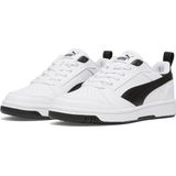 PUMA Rebound V6 Lo Jr Sneakers - Puma White-Puma Black - Gerecycled Materiaal