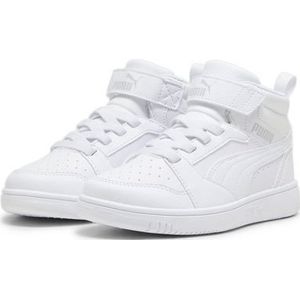 PUMA Puma Rebound V6 Mid Ac+ Ps uniseks-kind Sneaker Mid top, PUMA WHITE-COOL LIGHT GRAY, 31 EU