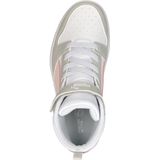PUMA Rebound V6 Mid Jr Sneakers - PUMA White-Frosty Pink-Sedate Gray - Gerecycled Materiaal