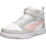 PUMA Rebound V6 Mid sneakers, Zwart/Wit, Maat 27,5