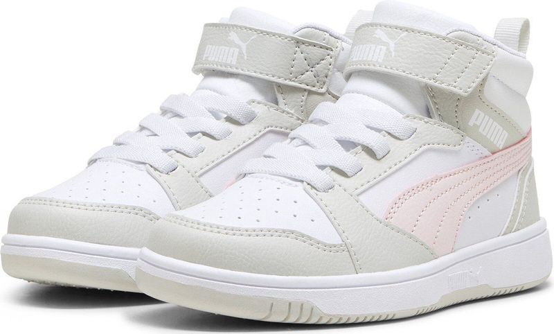 PUMA Rebound V6 Mid sneakers, Zwart/Wit, Maat 27,5