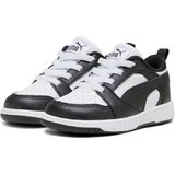 PUMA Rebound V6 Lo AC Inf Sneakers voor kinderen, uniseks, Puma White PUMA Black, 22 EU