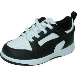 PUMA Rebound V6 Lo Ac Inf Sneakers voor kinderen, uniseks, Puma White Puma Black, 26 EU