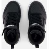PUMA Rebound V6 Mid WTR Ac+ Ps Sneakers voor kinderen, uniseks, Shadow Gray PUMA Black PUMA White, 31 EU