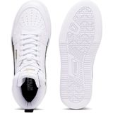 PUMA - Caven 2.0 Mid Jr - Basketbalschoenen - Wit - Zwart - Goud