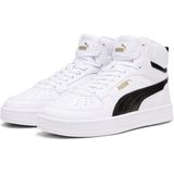 PUMA Unisex Kid's Caven 2.0 Mid Jr Sneaker, Puma Wit Puma Zwart Goud, 38.5 EU