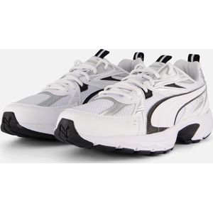 PUMA Milenio Tech Unisex Sneakers - Puma White-Puma Black-Puma Silver