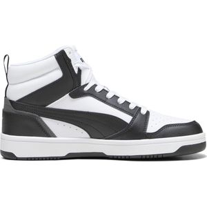 PUMA Rebound v6 Unisex Sneakers - Wit/Zwart/Rood - Maat 42,5