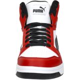 PUMA Unisex Rebound V6 Sneaker, Wit Zwart-voor All TIME ROOD 13 UK, Puma Witte Puma Zwart voor Altijd Rood, 48.5 EU