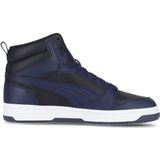 Puma Rebound V6 Mid - Heren Sneakers Basketbalschoenen Zwart-Blauw 392326-08 - Maat EU 46 UK 11