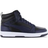 Puma Rebound V6 Mid - Heren Sneakers Basketbalschoenen Zwart-Blauw 392326-08 - Maat EU 46 UK 11