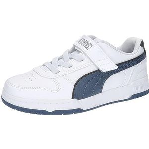 PUMA Rbd Game Low Ac+ps, uniseks kindersneakers, Puma Wit Inky Blue Dark Coal PUMA Team Goud