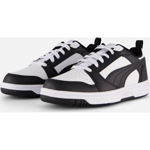 PUMA - Rebound v6 Low - Schoenen - Wit - Zwart - Gerecycled Materiaal
