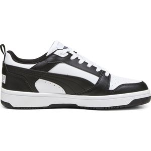 Puma, Rebound V6 Lage Sneakers Wit-Zwart Zwart, Heren, Maat:44 1/2 EU