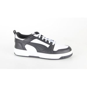 PUMA Rebound v6 Low Unisex Sneakers - Wit/Zwart/Rood - Maat 44
