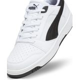 PUMA Unisex Rebound V6 Low Sneaker, Puma White Puma Zwart, 44.5 EU