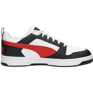 PUMA Rebound v6 Low Unisex Sneakers - PUMA White-For All Time Red-PUMA Black - Maat 39
