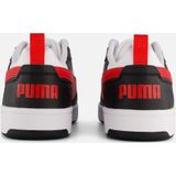 PUMA Unisex Rebound V6 Low Sneaker, Puma Wit voor All Time Red PUMA Black, 43 EU