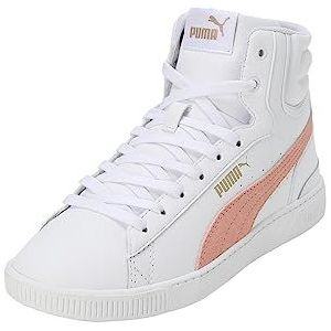 PUMA Vikky V3 Mid L Sneaker voor dames, Puma White Poppy Pink PUMA Gold, 39 EU