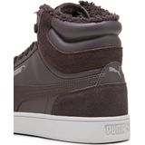 PUMA Shuffle Mid Fur Sneaker - Donker Grijs - Gevoerde Kraag - Rubberen Tussenzool
