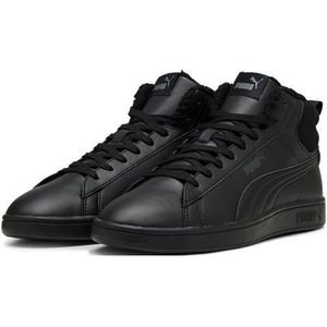 PUMA Puma Smash 3.0 Mid Wtr uniseks-volwassene Sneaker, Puma Zwarte schaduw grijs, 40 EU