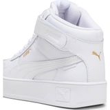 PUMA Carina Street Mid Sneaker voor dames, Puma White PUMA White PUMA Goud, 39 EU