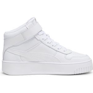 PUMA Carina Street Mid Dames Sneakers - PUMA White-PUMA White-PUMA Gold - Maat 37.5