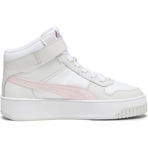 PUMA Carina Street Mid Dames Sneakers - PUMA White-Frosty Pink-Feather Gray - Maat 37.5