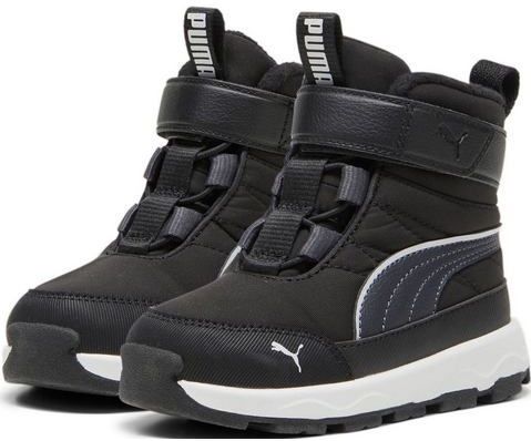 PUMA PUMA Evolve Boot Ac+ Inf Sneakers, uniseks, baby, Puma Zwart Strong Gray PUMA Wit