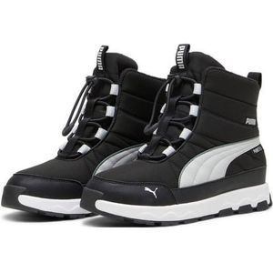 Puma Evolve Boot Puretex Winterschuhe Kinder 05 - galactic gray/tart cherry/puma black 36 für Kinder, schwarz, Gr. 39 EU / 6 Kids UK