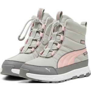 PUMA Evolve Boot PURETEX JR Sneaker, Smokey Grey-Future Roze Wit, 4.5 UK, Smokey Grey Future Roze Puma Wit, 37.5 EU