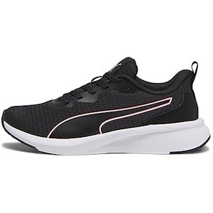 PUMA Unisex Flyer LITE Road hardloopschoen, zwart-Koral ICE, 5 UK, Puma Zwarte koraal ijs, 38 EU