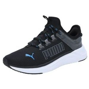 PUMA Unisex Softride Astro Slip Hyperwave Road Running Schoen, Puma Zwart Cool Donkergrijs Racing Blauw PUMA Wit, 42.5 EU