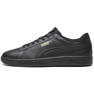 PUMA Unisex Kid's Smash 3.0 L voetbalschoenen, 7.5 UK, Puma Zwart PUMA Goud PUMA Zwart, 42.5 EU