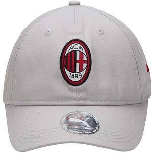 AC Milan Team Cap, 4099683456750, baseballpet voor volwassenen, vedergrijs, Puma zwart, Veer Gray-Puma Zwart