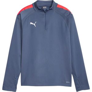 PUMA - Teamliga 1/4 Zip Top - Blauw - Hoogwaardig Materiaal