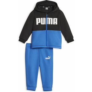 Puma - Minicats Colorblock Trainingspak - Blauw - Katoen - Met Capuchon