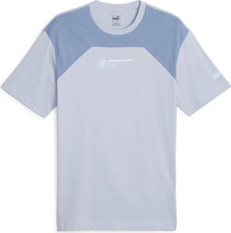 Puma Mcfc Football Culture T-shirt Met Korte Mouwen Blauw S Man