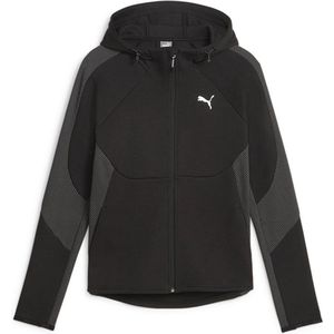 Puma - Evostripe - Sweatshirt - Zwart - Met Rits, Vochtafvoerende Stof