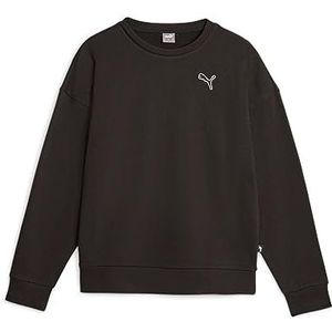 Pumavoor vrouwen. 67680301 Better Essentials sweatshirt zwart (XS), Casual, Katoen, Lange mouwen