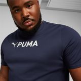 PUMA Fit Ultrabreathe Tee Heren Sportshirt - Donkerblauw