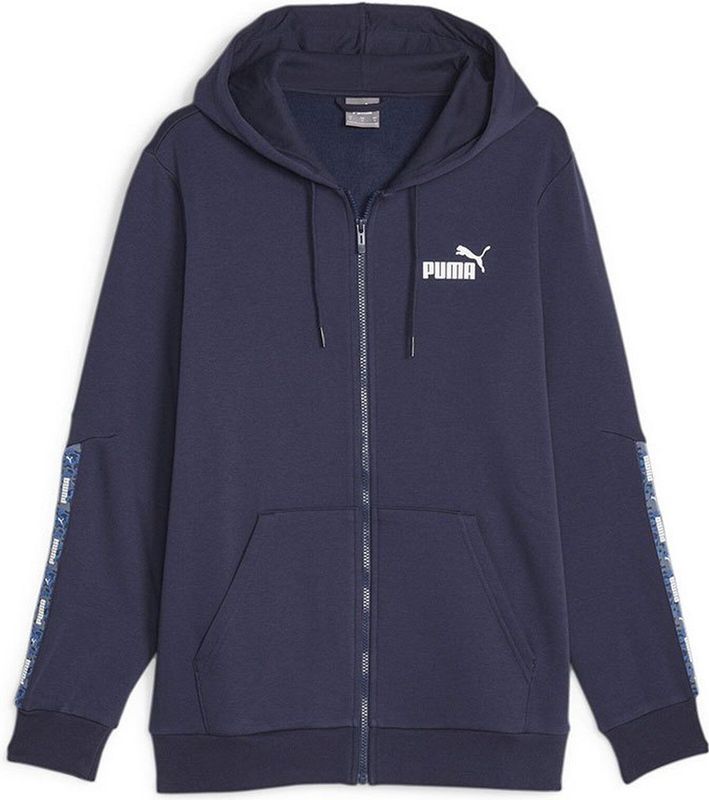 Puma - Ess Tape Camo - Sweatshirt - Groen - 66% Katoen, 34% Polyester Recycled, Gewicht 280 G/M²